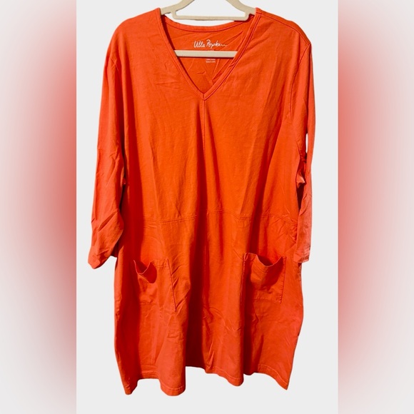 Ulla Popken Tops - Ulla Popken women’s plus sized coral color women’s tunic with pockets NWOT
